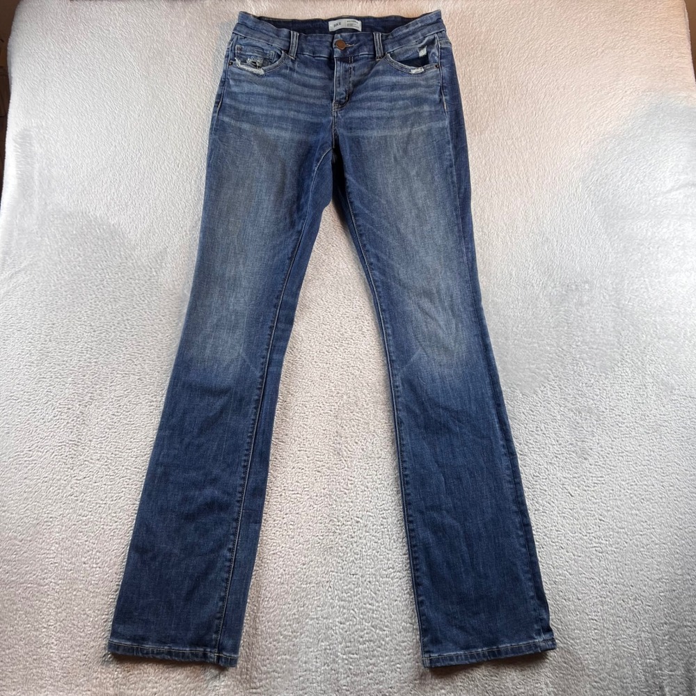 BKE Victoria Tailored Bootcut Jeans Mid Rise Medium Wash 28x35.5 AXB131X
